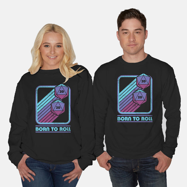 RPG Vintage Born To Roll-Unisex-Crew Neck-Sweatshirt-Studio Mootant