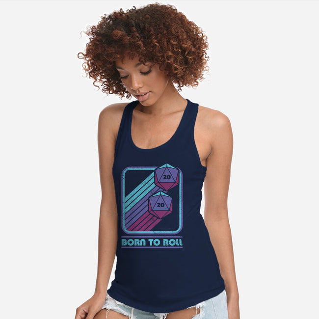 RPG Vintage Born To Roll-Womens-Racerback-Tank-Studio Mootant