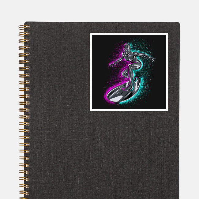Neon Surfer-None-Glossy-Sticker-nickzzarto