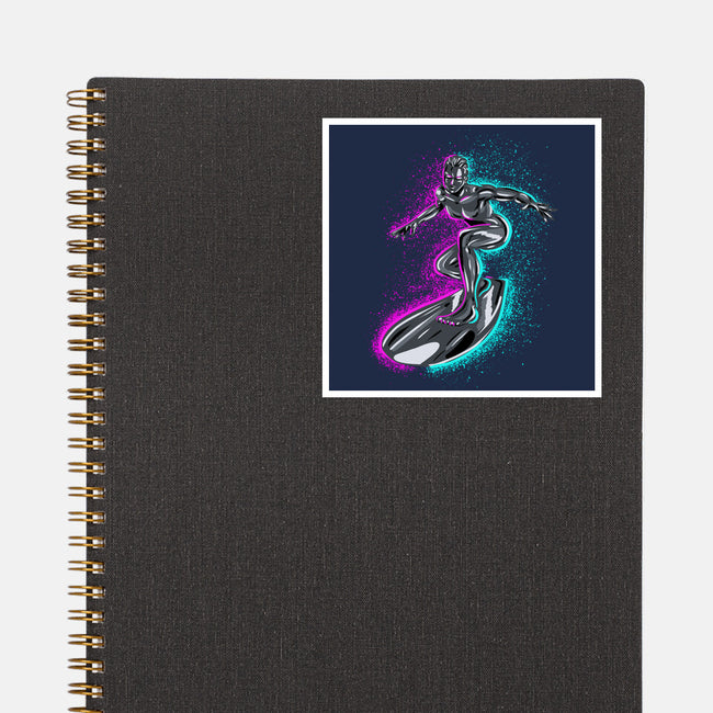 Neon Surfer-None-Glossy-Sticker-nickzzarto