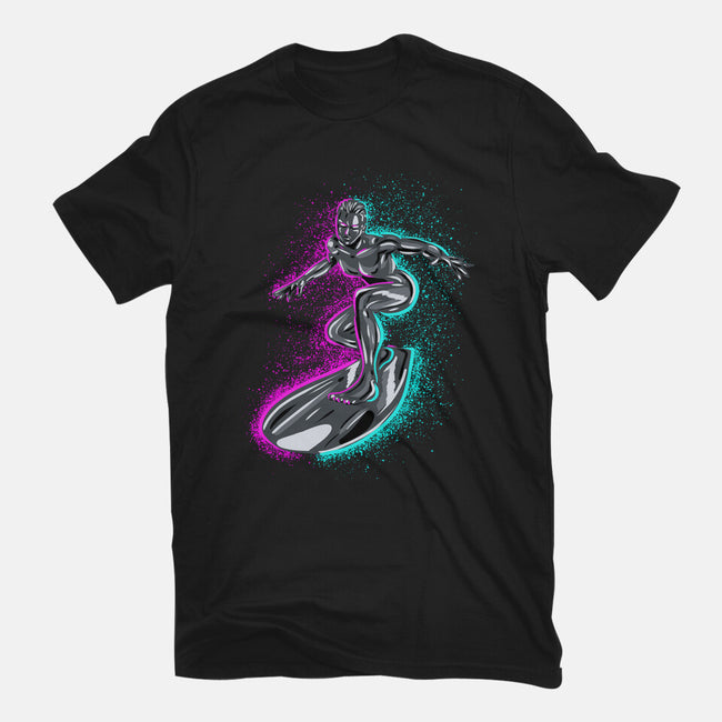 Neon Surfer-Womens-Fitted-Tee-nickzzarto