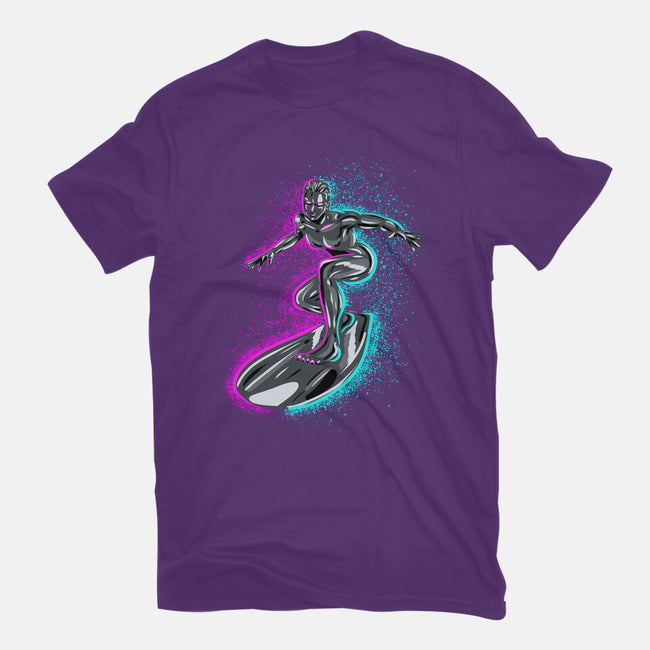 Neon Surfer-Womens-Fitted-Tee-nickzzarto