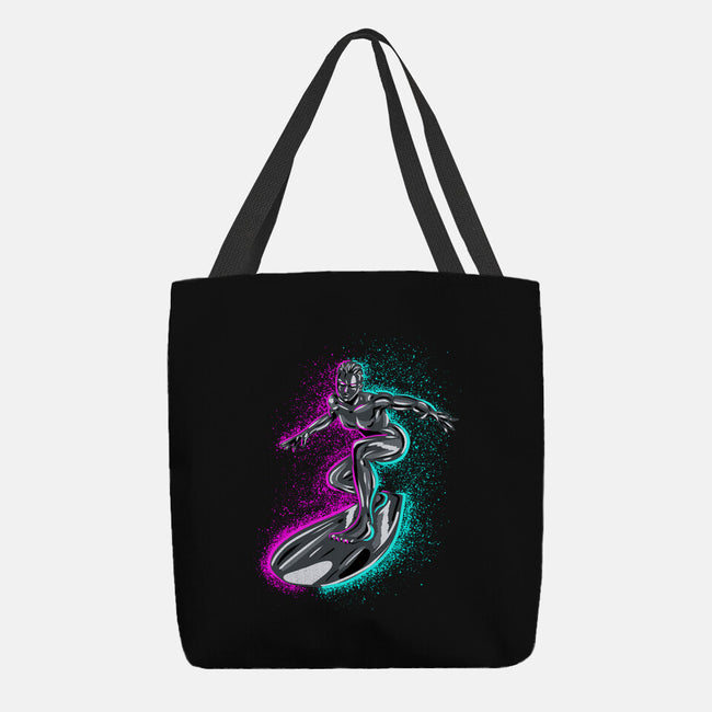 Neon Surfer-None-Basic Tote-Bag-nickzzarto