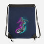 Neon Surfer-None-Drawstring-Bag-nickzzarto