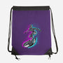Neon Surfer-None-Drawstring-Bag-nickzzarto