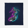 Neon Surfer-None-Fleece-Blanket-nickzzarto