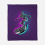 Neon Surfer-None-Fleece-Blanket-nickzzarto