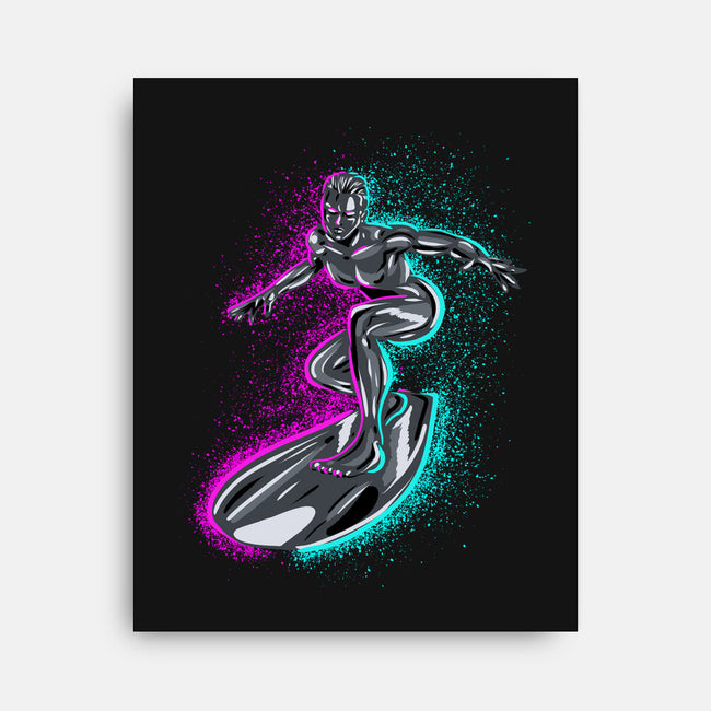 Neon Surfer-None-Stretched-Canvas-nickzzarto