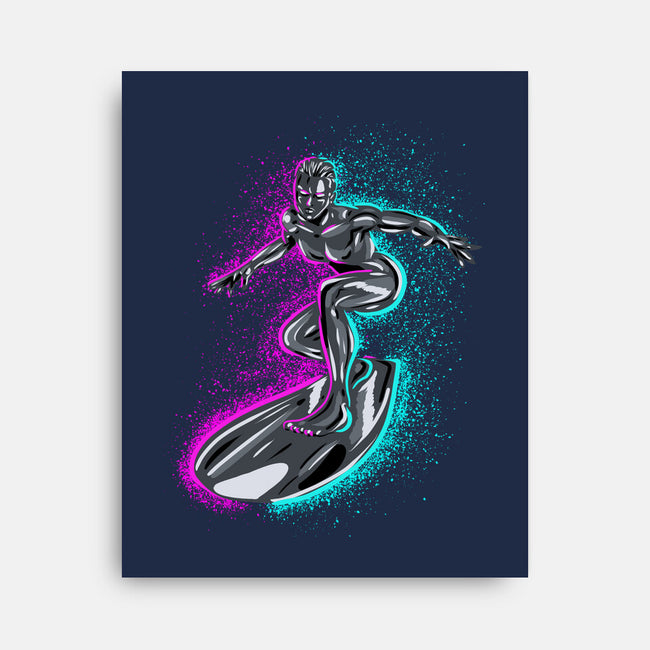 Neon Surfer-None-Stretched-Canvas-nickzzarto