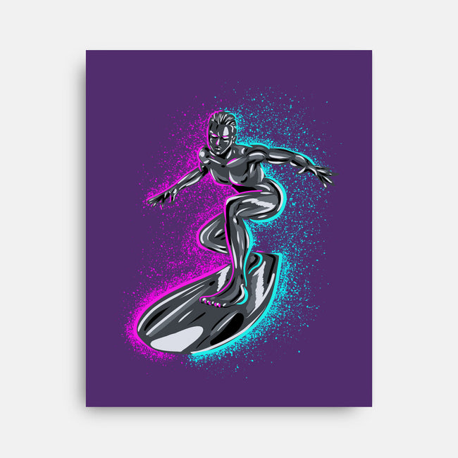 Neon Surfer-None-Stretched-Canvas-nickzzarto