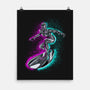 Neon Surfer-None-Matte-Poster-nickzzarto