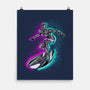 Neon Surfer-None-Matte-Poster-nickzzarto