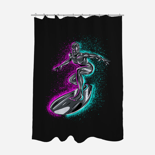 Neon Surfer-None-Polyester-Shower Curtain-nickzzarto