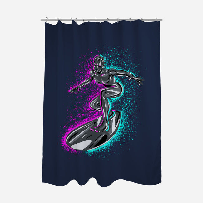 Neon Surfer-None-Polyester-Shower Curtain-nickzzarto