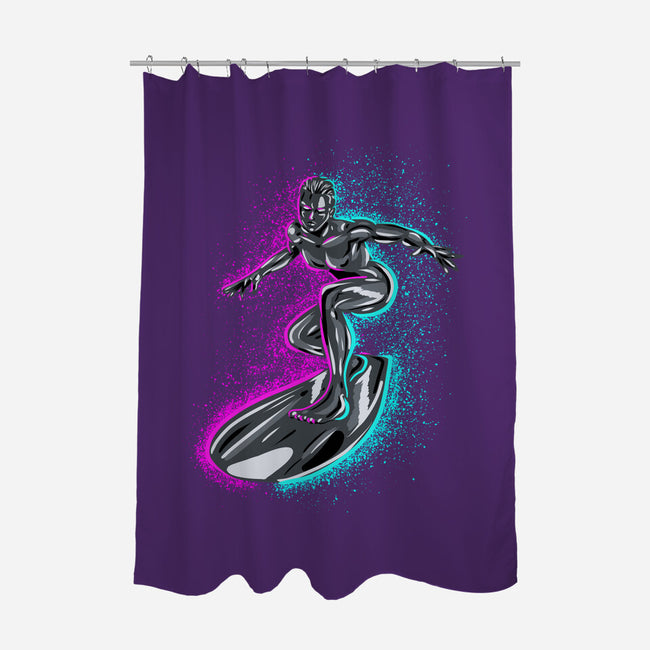 Neon Surfer-None-Polyester-Shower Curtain-nickzzarto