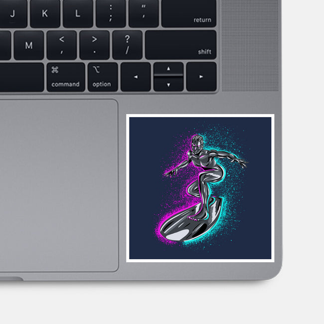 Neon Surfer-None-Glossy-Sticker-nickzzarto