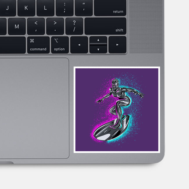 Neon Surfer-None-Glossy-Sticker-nickzzarto
