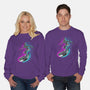 Neon Surfer-Unisex-Crew Neck-Sweatshirt-nickzzarto