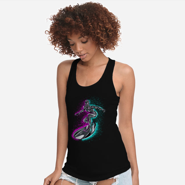 Neon Surfer-Womens-Racerback-Tank-nickzzarto