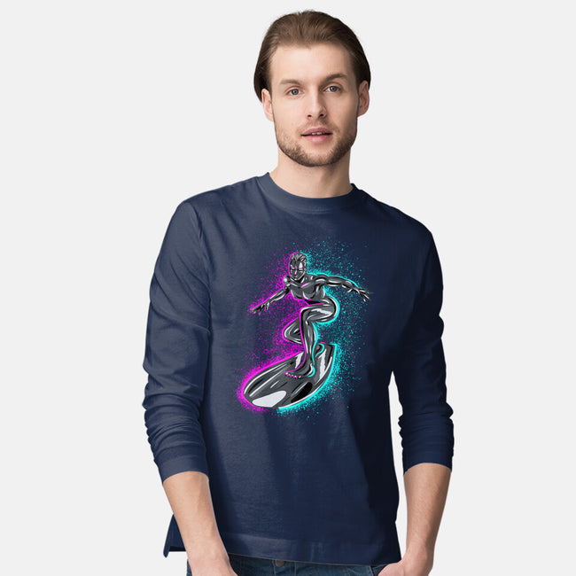Neon Surfer-Mens-Long Sleeved-Tee-nickzzarto