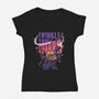 Twinkle Twinkle-Womens-V-Neck-Tee-Sketchdemao