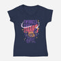 Twinkle Twinkle-Womens-V-Neck-Tee-Sketchdemao