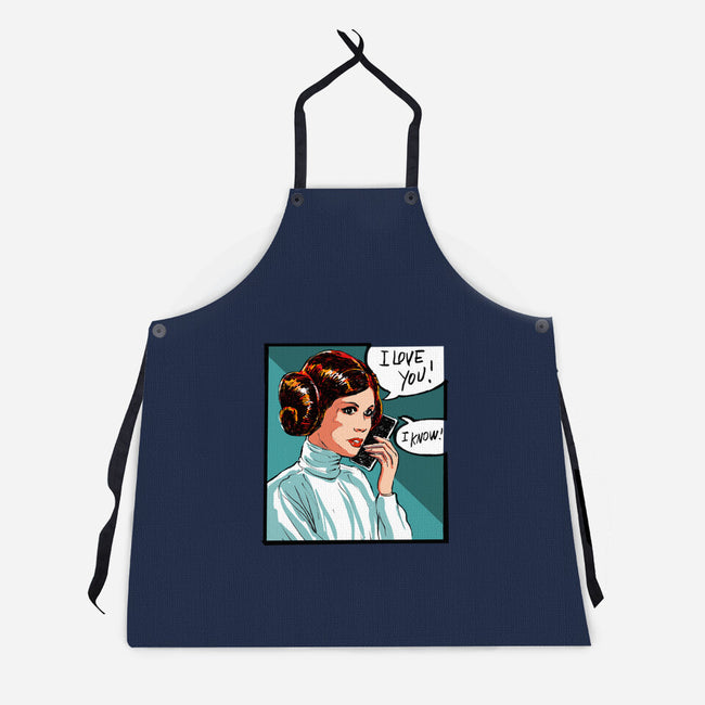 The Phone Call-Unisex-Kitchen-Apron-kharmazero
