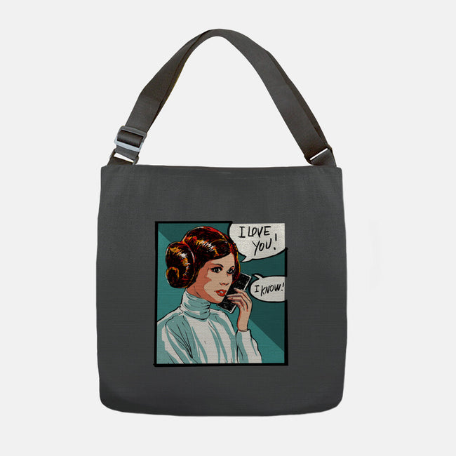 The Phone Call-None-Adjustable Tote-Bag-kharmazero