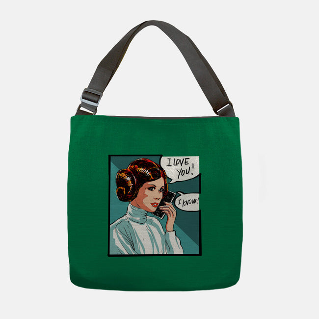 The Phone Call-None-Adjustable Tote-Bag-kharmazero