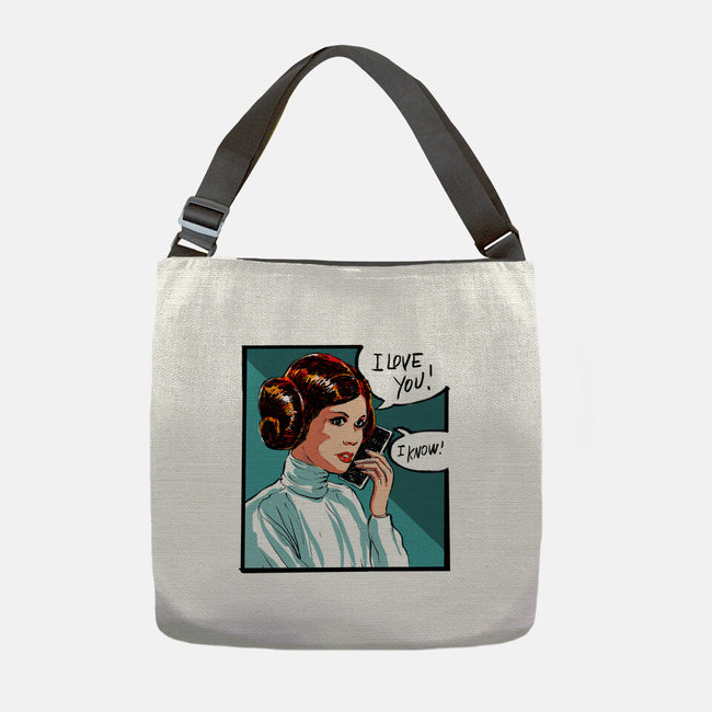 The Phone Call-None-Adjustable Tote-Bag-kharmazero