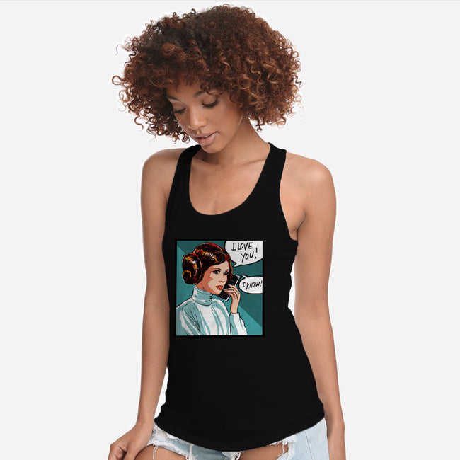 The Phone Call-Womens-Racerback-Tank-kharmazero