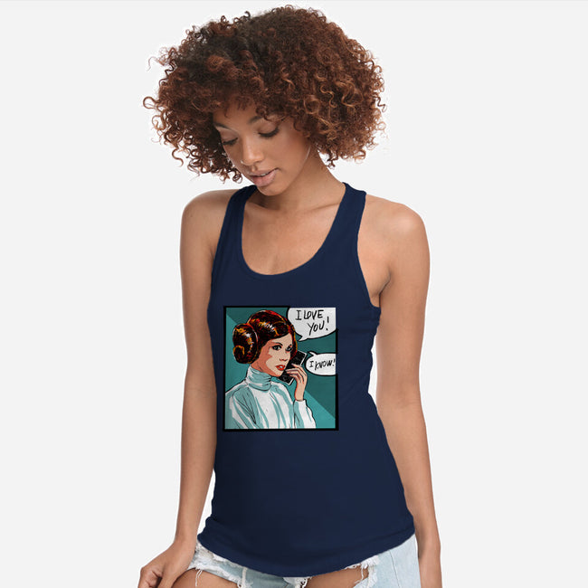 The Phone Call-Womens-Racerback-Tank-kharmazero