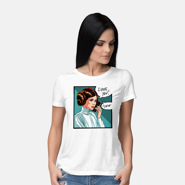 The Phone Call-Womens-Basic-Tee-kharmazero