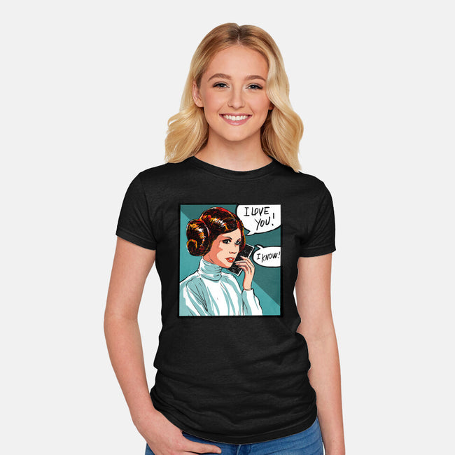 The Phone Call-Womens-Fitted-Tee-kharmazero