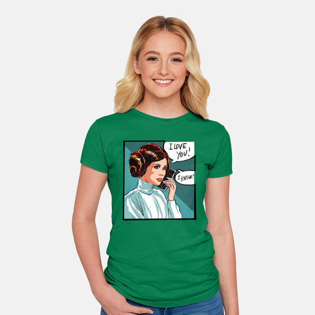 The Phone Call-Womens-Fitted-Tee-kharmazero