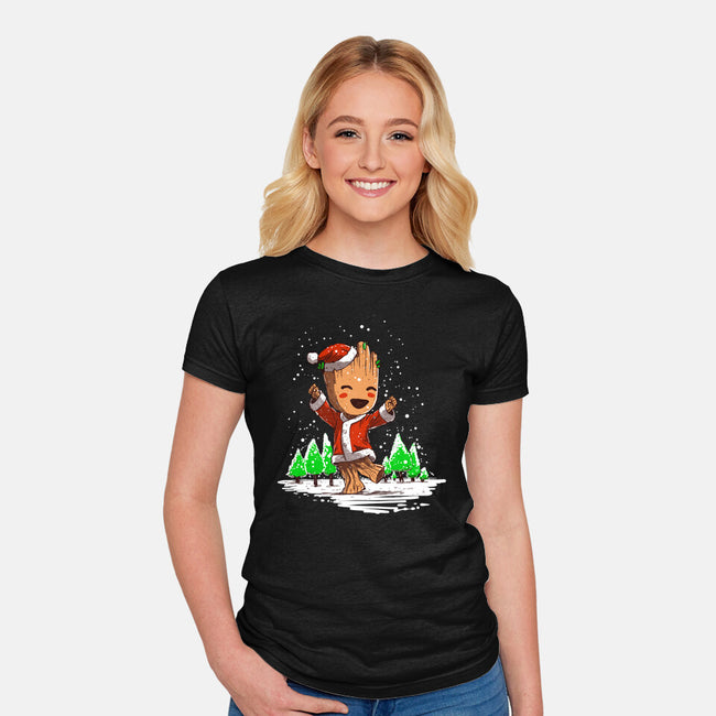 I Am Santa-Womens-Fitted-Tee-kharmazero