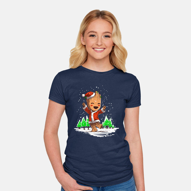 I Am Santa-Womens-Fitted-Tee-kharmazero