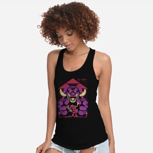 In The Dark-Womens-Racerback-Tank-Sketchdemao