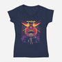 Cursed Path-Womens-V-Neck-Tee-Sketchdemao