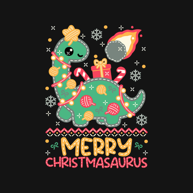 Merry Christmasaurus-Unisex-Crew Neck-Sweatshirt-NemiMakeit