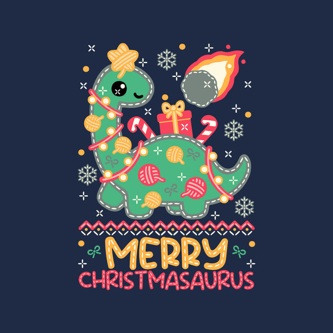 Merry Christmasaurus-None-Adjustable Tote-Bag-NemiMakeit