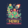 Merry Christmasaurus-None-Drawstring-Bag-NemiMakeit