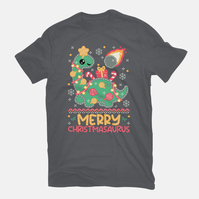 Merry Christmasaurus-Mens-Premium-Tee-NemiMakeit