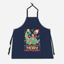 Merry Christmasaurus-Unisex-Kitchen-Apron-NemiMakeit