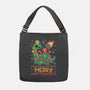 Merry Christmasaurus-None-Adjustable Tote-Bag-NemiMakeit