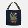 Merry Christmasaurus-None-Adjustable Tote-Bag-NemiMakeit