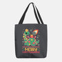 Merry Christmasaurus-None-Basic Tote-Bag-NemiMakeit