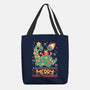 Merry Christmasaurus-None-Basic Tote-Bag-NemiMakeit
