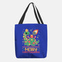 Merry Christmasaurus-None-Basic Tote-Bag-NemiMakeit