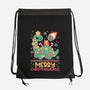 Merry Christmasaurus-None-Drawstring-Bag-NemiMakeit